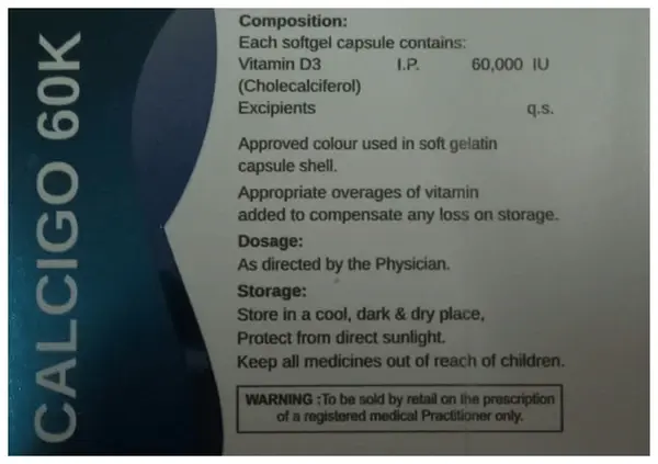Calcigo 60K Softgel Capsule thumbnail 2