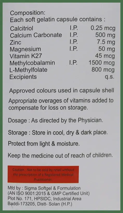 Calcipack-XP Softgel Capsule thumbnail 4