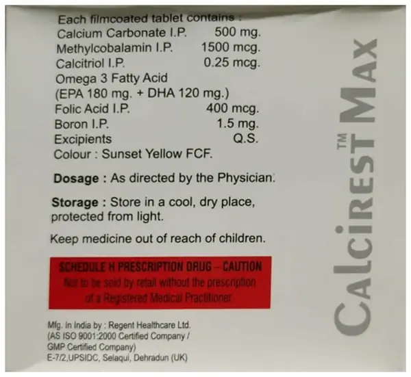 Calcirest Max Tablet thumbnail 2