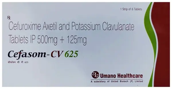 Cefasom CV 500mg/125mg Tablet