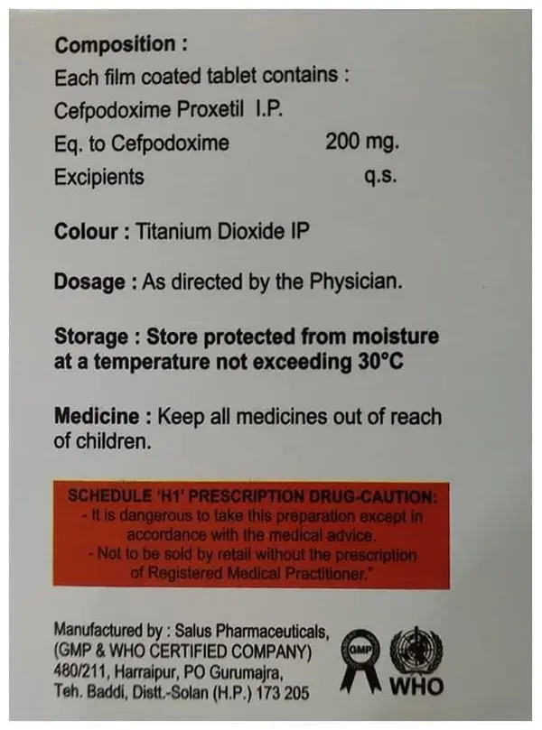 Cefonus 200 Tablet thumbnail 2