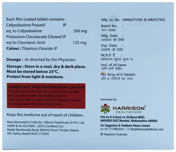 Cefpocast CV Tablet thumbnail 2