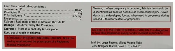 Cilnicaid-Trio Tablet thumbnail 2