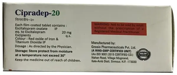 Cipradep 20 Tablet thumbnail 2