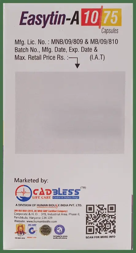 Easytin-A 10/75 Capsule thumbnail 5