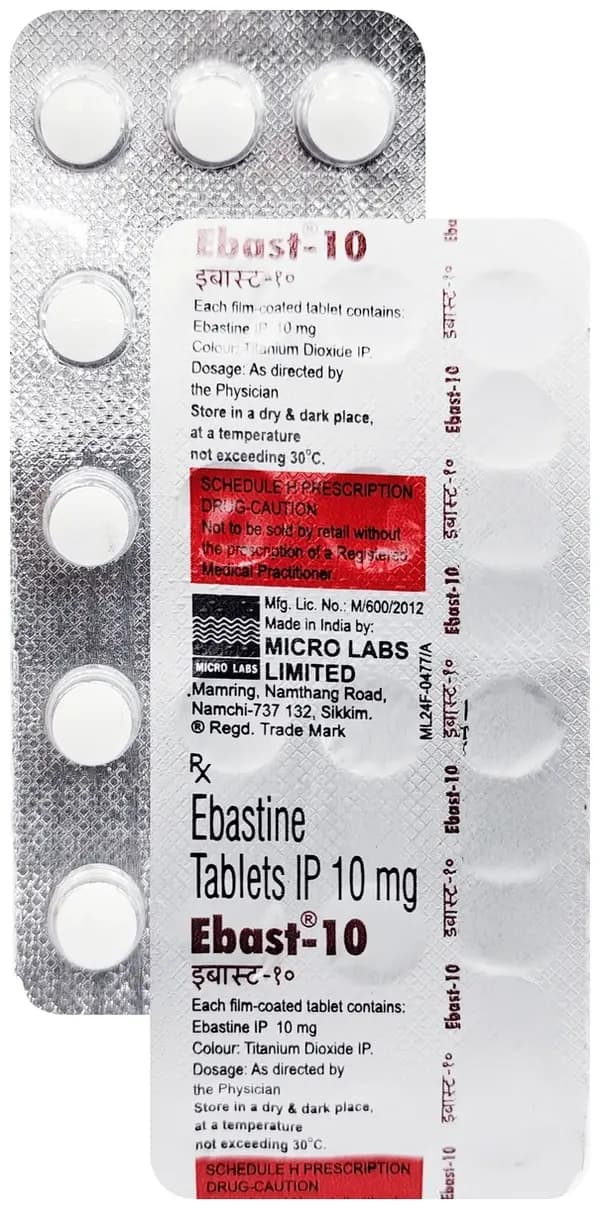 Ebast 10mg Tablet