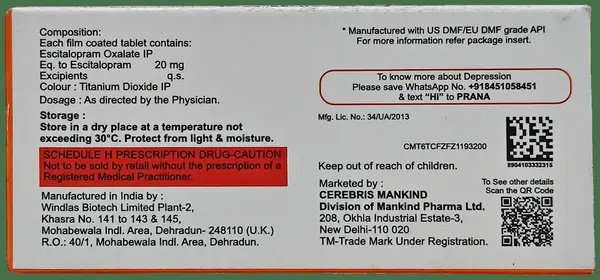 Ecitelo 20mg Tablet thumbnail 4