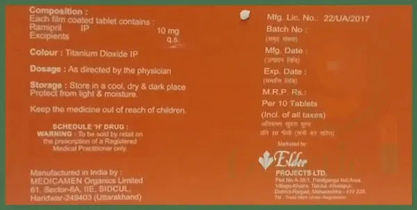 Eldapril 10mg Tablet thumbnail 2