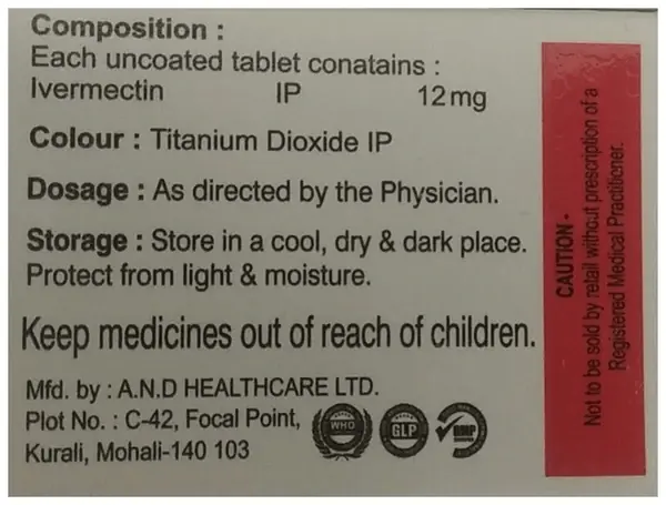 Elder Ivermectin 12mg Tablet thumbnail 4