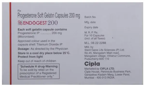 Endogest 200 Capsule thumbnail 5