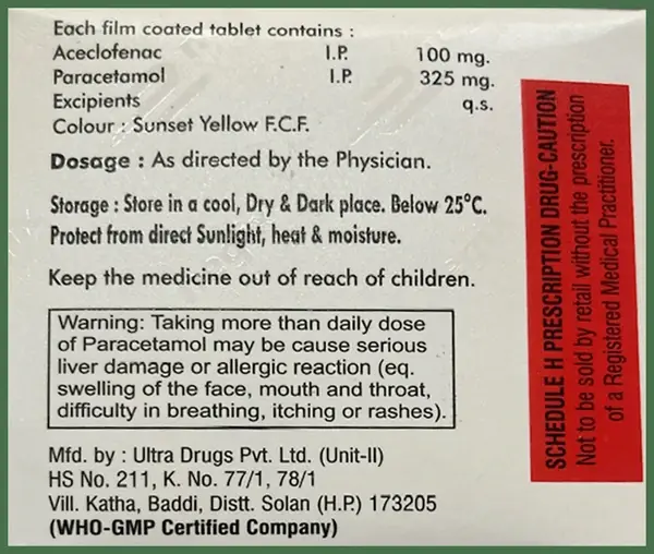 Enex P 100mg/325mg Tablet thumbnail 2