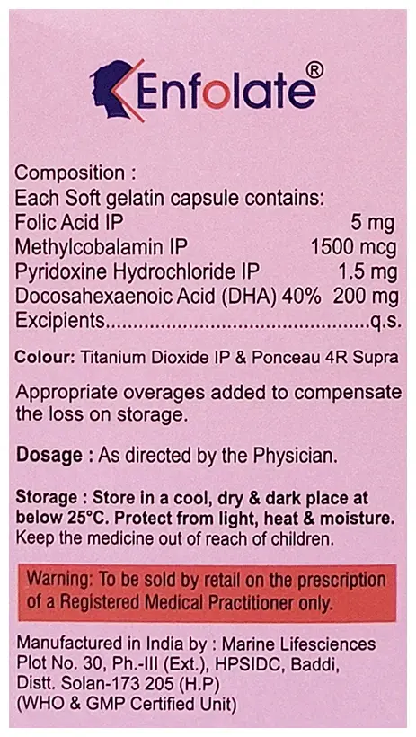 Enfolate Softgel Capsule thumbnail 4