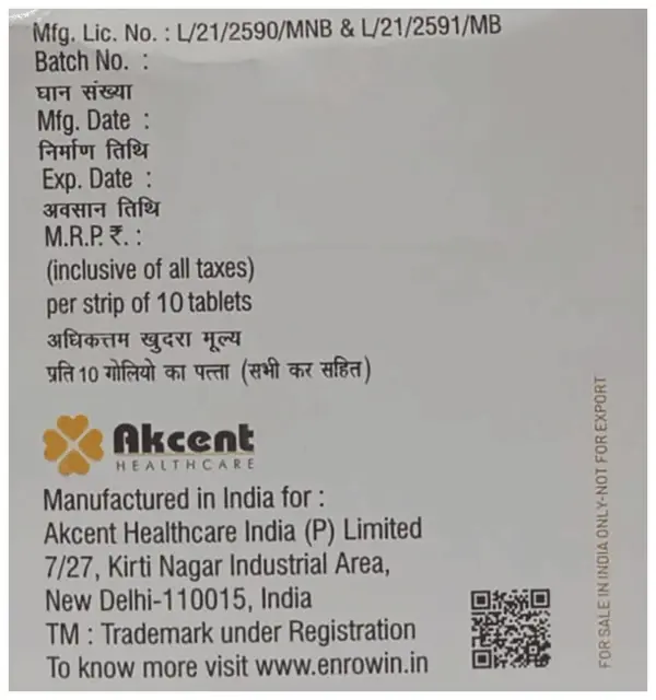 Enrowin 500mg Tablet thumbnail 2