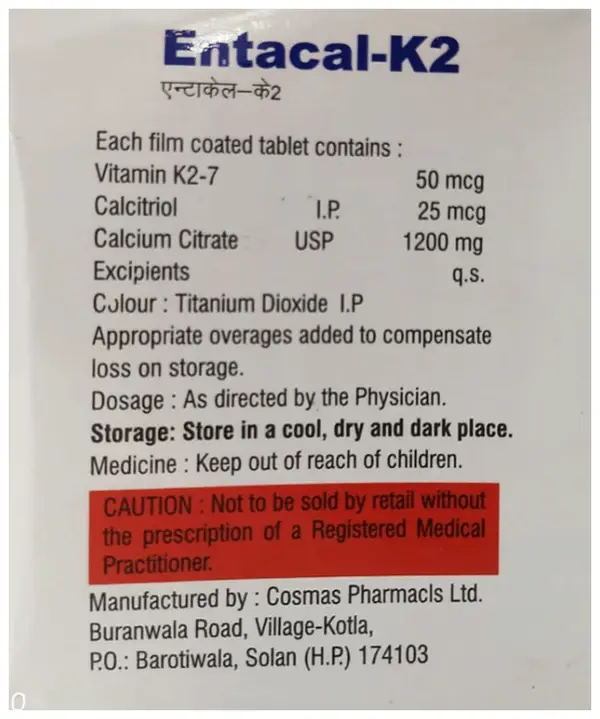 Entacal-K2 Tablet thumbnail 3