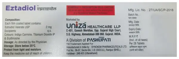 Eztadiol Tablet thumbnail 3