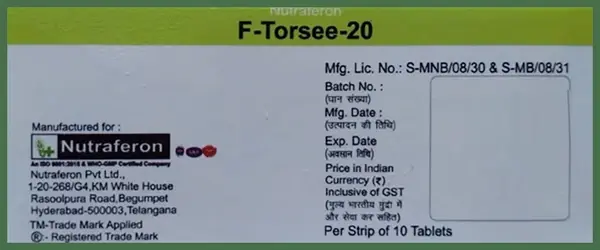 F-Torsee 20 Tablet thumbnail 3