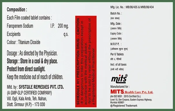 Faromits 200 Tablet thumbnail 2