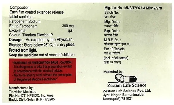 Farozest 300 ER Tablet thumbnail 2