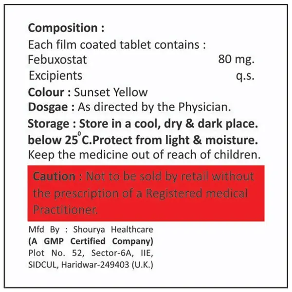 Febaus 80 Tablet thumbnail 3