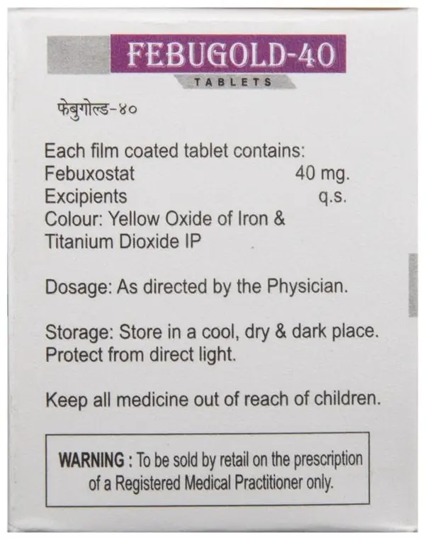 Febugold 40 Tablet thumbnail 5