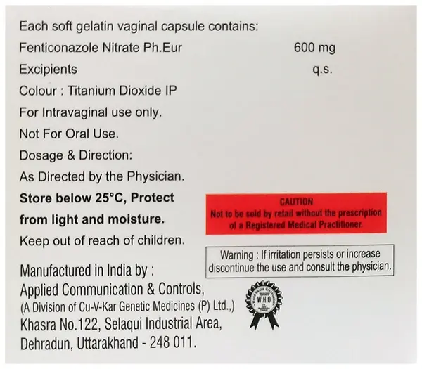 Fentia Vaginal Capsule thumbnail 2