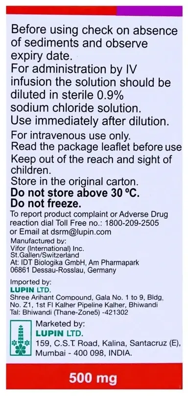 Ferinject 500mg Injection thumbnail 3