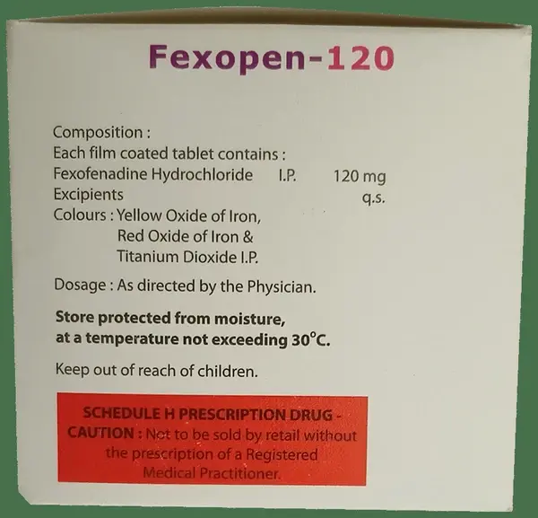 Fexopen 120 Tablet thumbnail 3