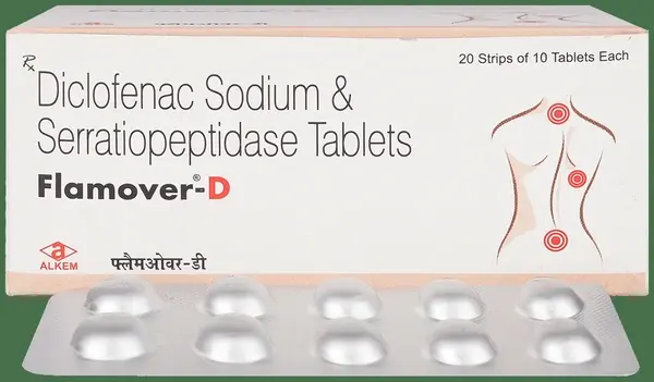 Flamover D 50mg/10mg Tablet