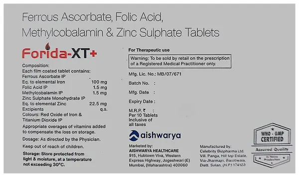 Forida-XT+ Tablet thumbnail 3