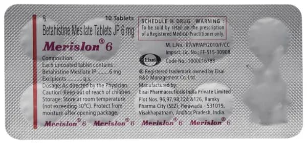 Merislon 6 Tablet