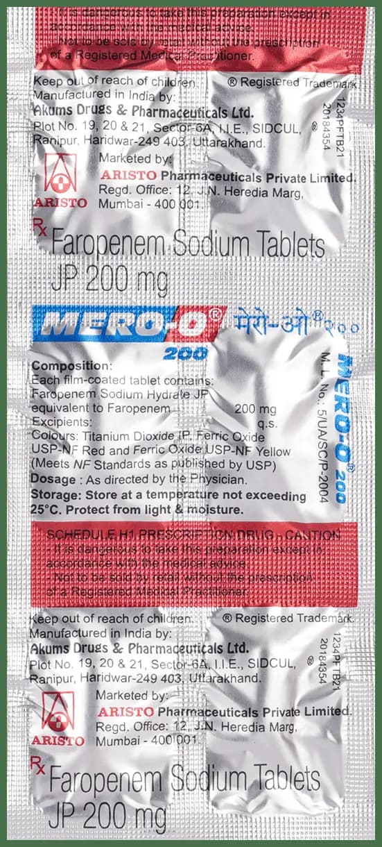 Mero-O 200 Tablet thumbnail 2