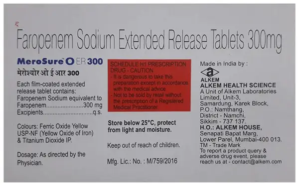 Merosure O ER 300 Tablet thumbnail 2