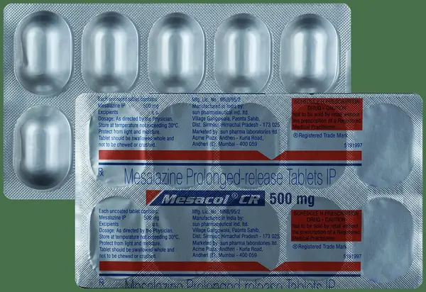Mesacol CR 500mg Tablet thumbnail 3