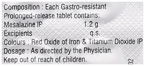 Mesalacure 1200mg Tablet