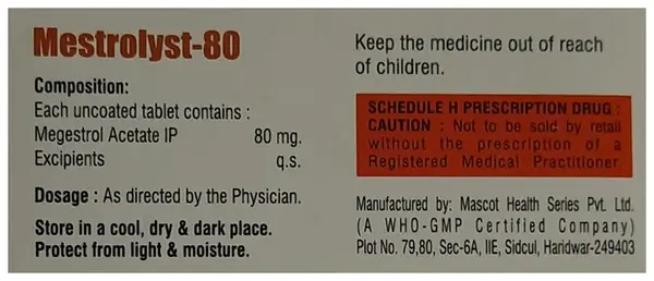 Mestrolyst 80 Tablet