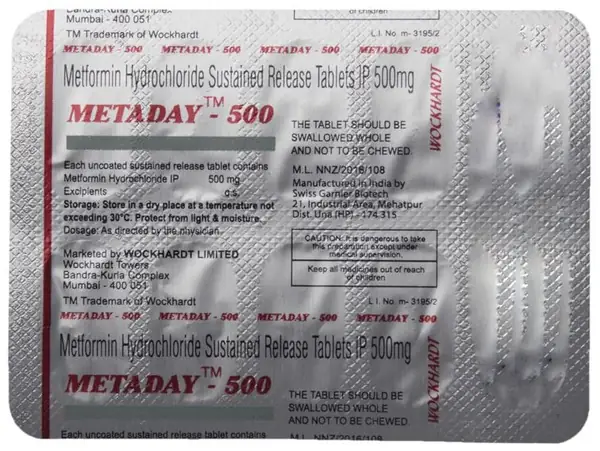 Metaday 500 Tablet SR