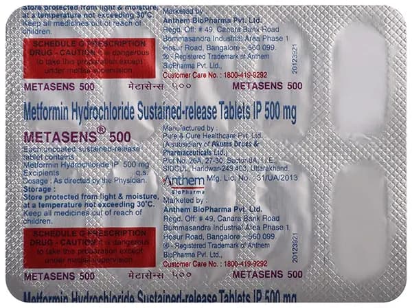 Metasens 500 Tablet SR