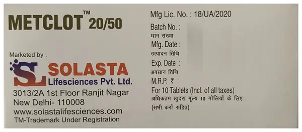 Metclot 20/50 Tablet SR