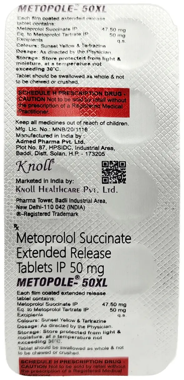 Metopace XR 50 Tablet