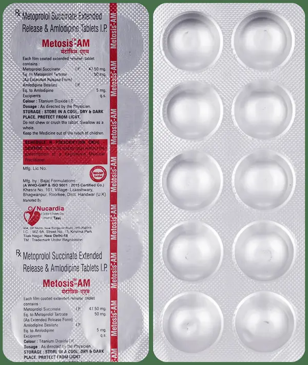 Metosis AM 5mg/50mg Tablet
