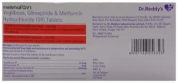 Metsmall GV 1 Tablet SR thumbnail 3