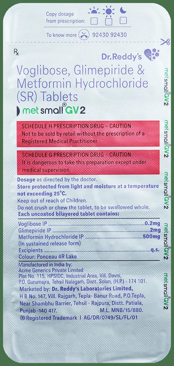 Metsmall GV 2 Tablet SR