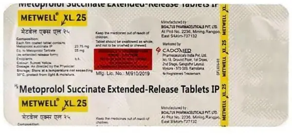 Metwell 25mg Tablet XL