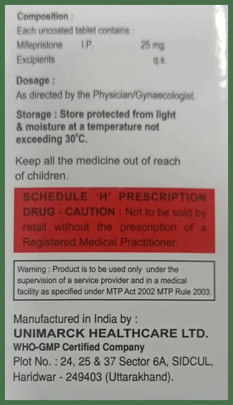 Mifescan 25 Tablet