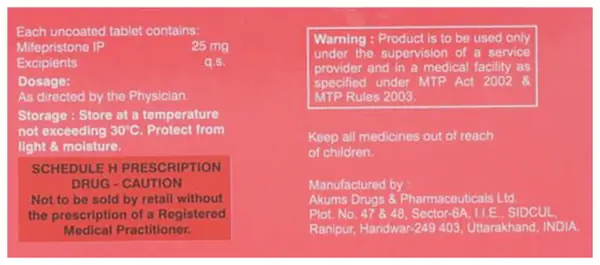 Mifiact 25mg Tablet thumbnail 5