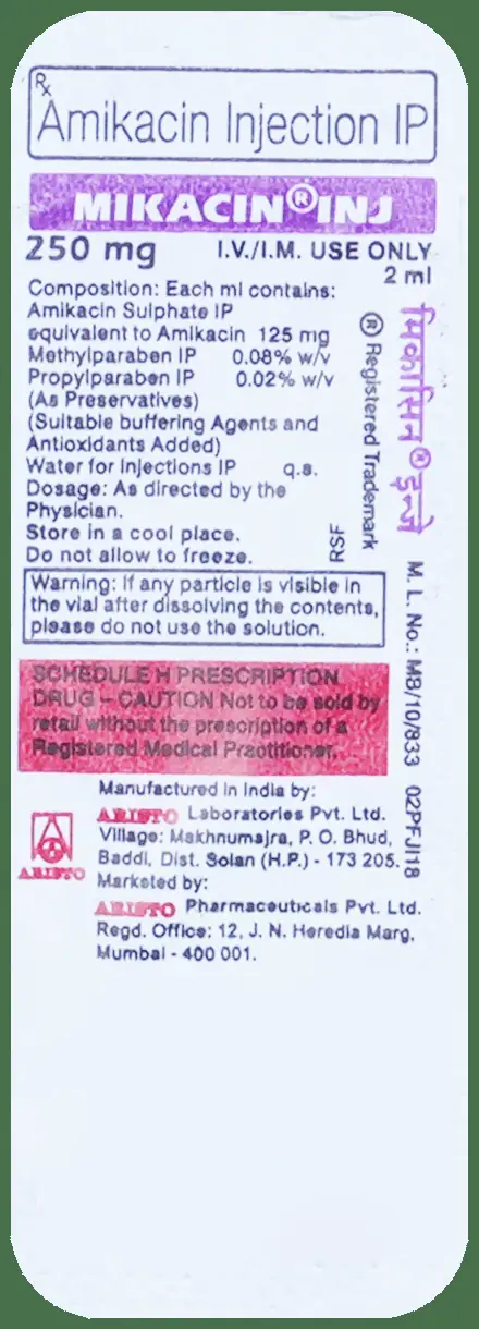 Mikacin 250mg Injection thumbnail 5
