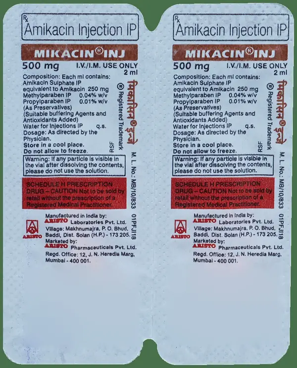 Mikacin 500mg Injection thumbnail 5