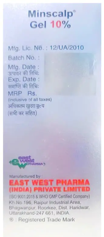 Minscalp 10% Gel (30gm Each)