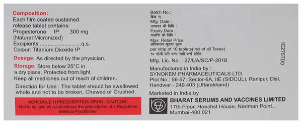 Miprogen 300mg Tablet SR thumbnail 2