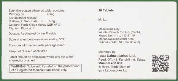 Mirbeg-S 25 Tablet ER